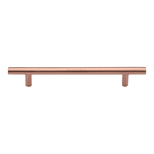 C0361 160-SRG • 160 x 224 x 32mm • Satin Rose Gold • Heritage Brass Pedestal 11mm Ø Cabinet Pull Handle